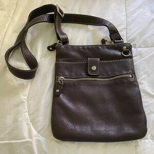 Brown Roots cross-body bag